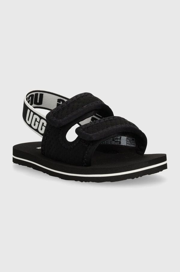 Ugg Dječje sandale UGG LENNON SLINGBACK boja: crna