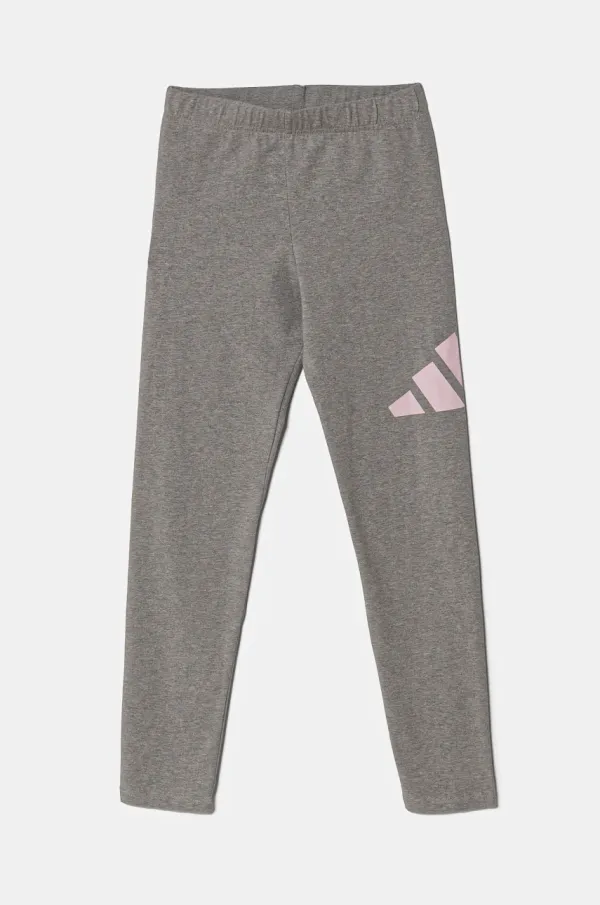 adidas Dječje tajice adidas boja: siva, s tiskom, JC9631