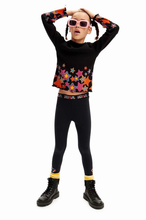 Desigual Dječje tajice Desigual DAISY boja: crna, s tiskom, 24WGKK03