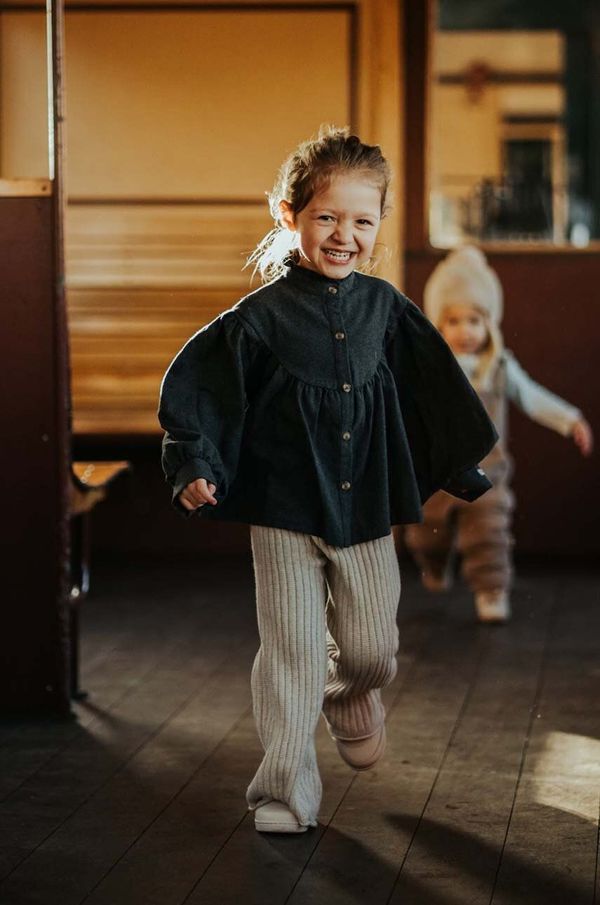 Donsje Dječje tajice Donsje Nienis Trousers boja: bež, bez uzorka, 4087900