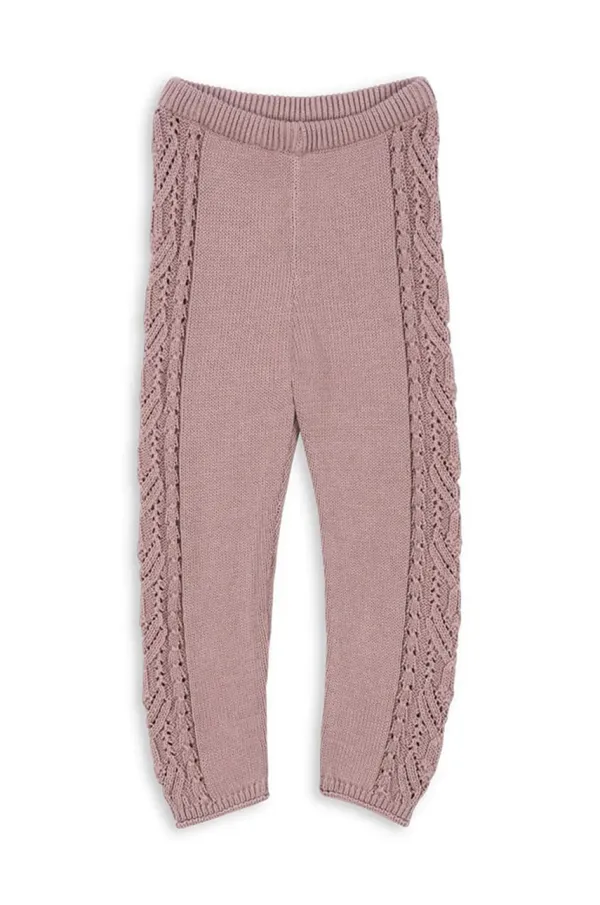 Konges Sløjd Dječje tajice Konges Sløjd CABBY PANTS GOTS GOTS boja: ružičasta, bez uzorka, KS102416