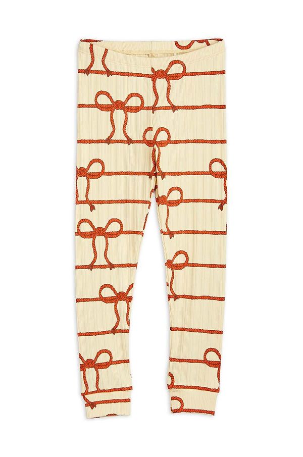 Mini Rodini Dječje tajice Mini Rodini boja: žuta, s uzorkom