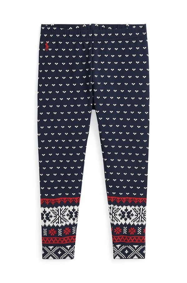 Polo Ralph Lauren Dječje tajice Polo Ralph Lauren boja: crna, s uzorkom, 312952795001