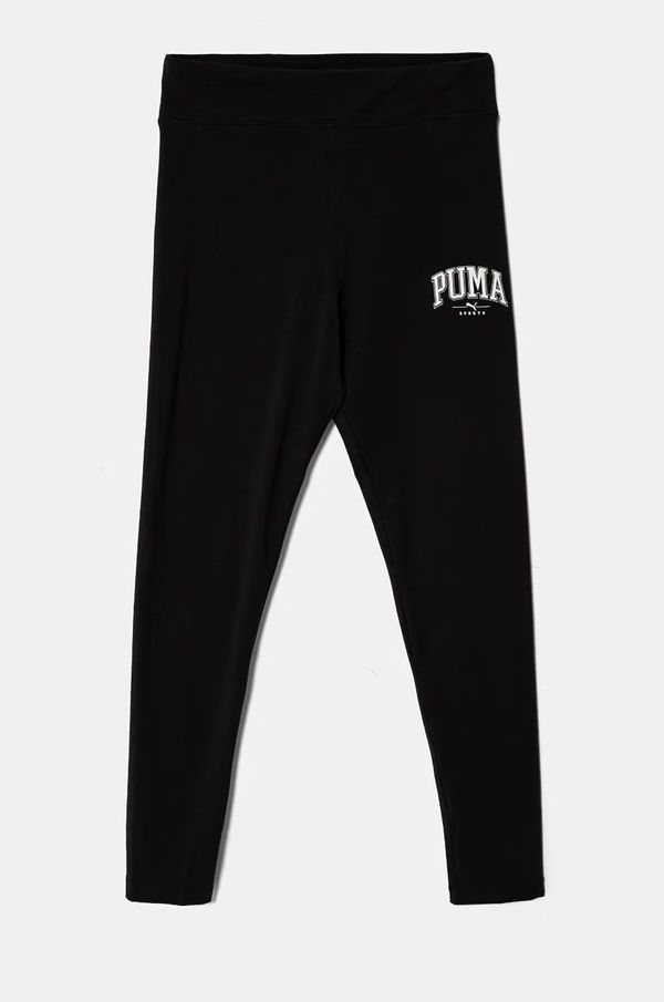 Puma Dječje tajice Puma SQUAD High-Waist Leggings G Bl boja: crna, s tiskom, 681782