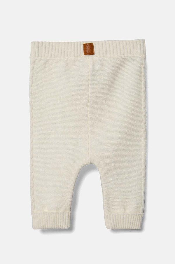 United Colors of Benetton Dječje tajice s dodatkom vune United Colors of Benetton boja: bež, bez uzorka, 1032AF005