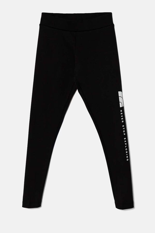 The North Face Dječje tajice The North Face VERTICAL GRAPHIC LEGGINGS boja: crna, s tiskom, NF0A89HVJK31
