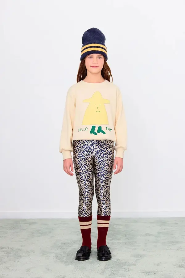 Tinycottons Dječje tajice Tinycottons SMALL FLOWERS SHINY PANT