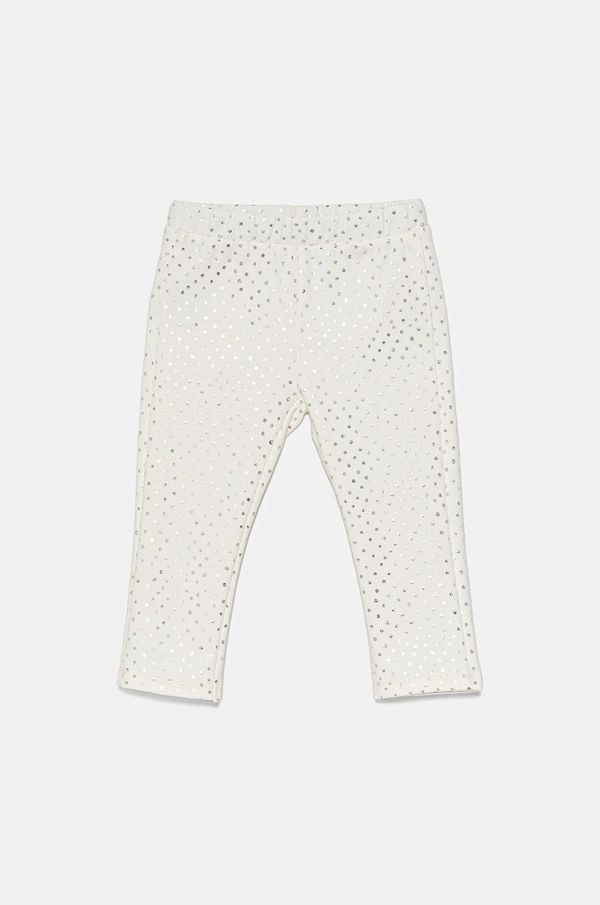 United Colors of Benetton Dječje tajice United Colors of Benetton boja: bijela, s uzorkom, 3S73GF04C