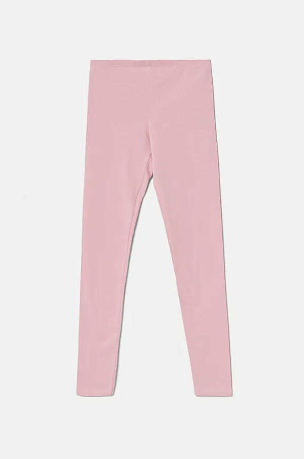 United Colors of Benetton Dječje tajice United Colors of Benetton boja: ružičasta, bez uzorka, 3MT1CF02G