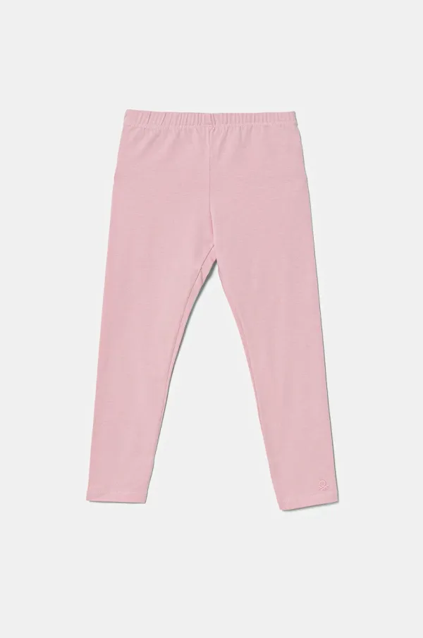 United Colors of Benetton Dječje tajice United Colors of Benetton boja: ružičasta, bez uzorka, 3MT1GF01L