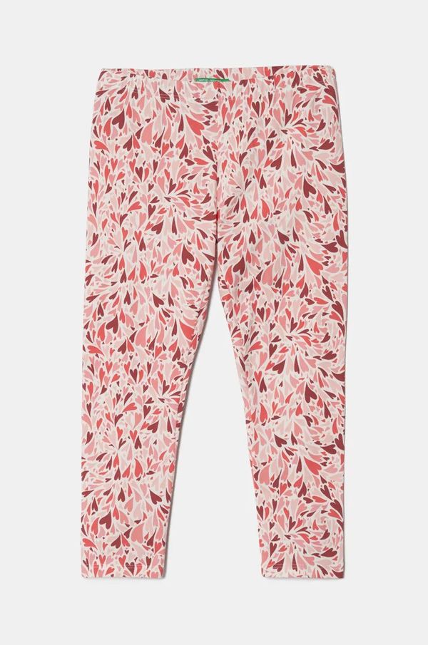 United Colors of Benetton Dječje tajice United Colors of Benetton boja: ružičasta, s uzorkom, 355LGF048