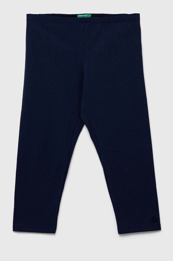 United Colors of Benetton Dječje tajice United Colors of Benetton boja: tamno plava, glatki materijal