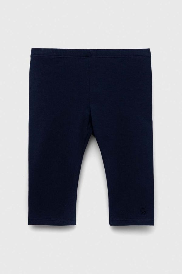 United Colors of Benetton Dječje tajice United Colors of Benetton boja: tamno plava, glatki materijal