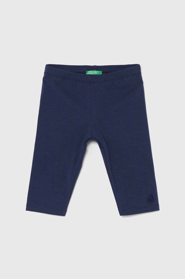 United Colors of Benetton Dječje tajice United Colors of Benetton boja: tamno plava, melanž