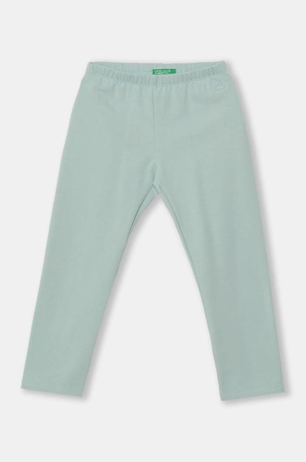 United Colors of Benetton Dječje tajice United Colors of Benetton boja: tirkizna, bez uzorka, 35Q2GF019