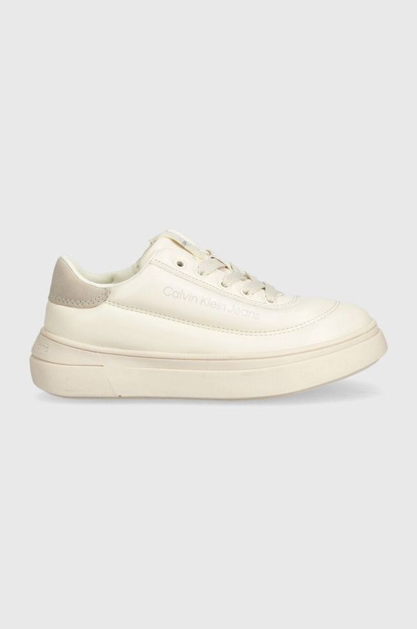 Calvin Klein Jeans Dječje tenisice Calvin Klein Jeans boja: bež