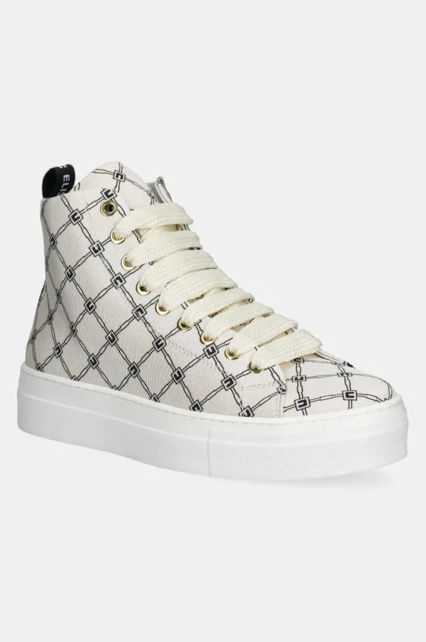 Elisabetta Franchi Dječje tenisice Elisabetta Franchi boja: bež, F4A9-E0246