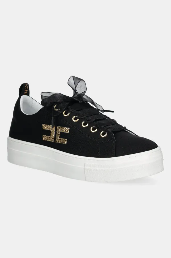 Elisabetta Franchi Dječje tenisice Elisabetta Franchi boja: crna, F4A9-E0241