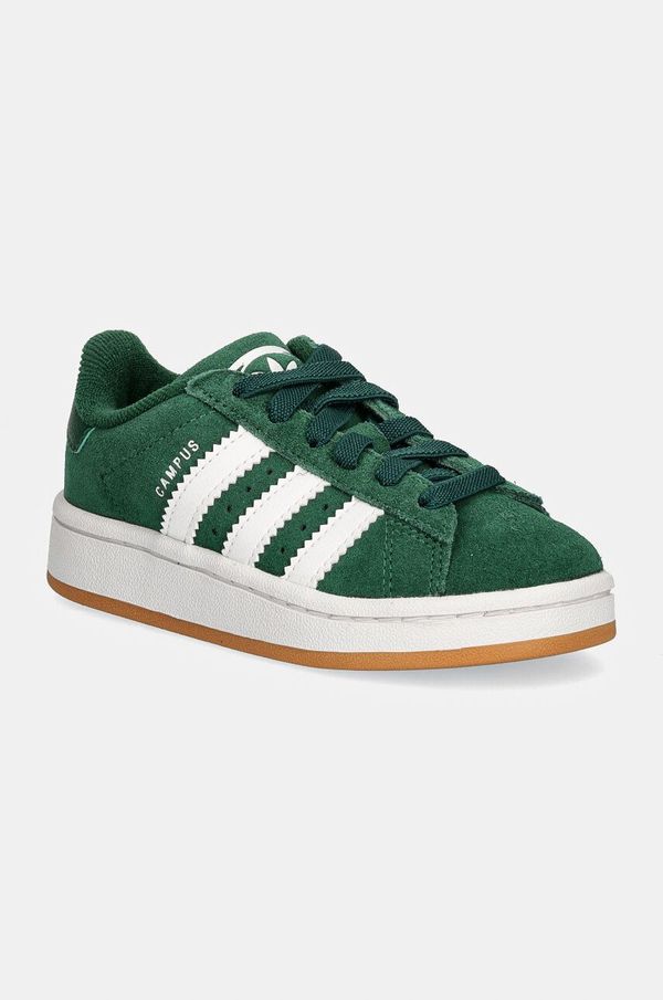 adidas Originals Dječje tenisice od brušene kože adidas Originals CAMPUS 00s EL C boja: zelena, JI4332