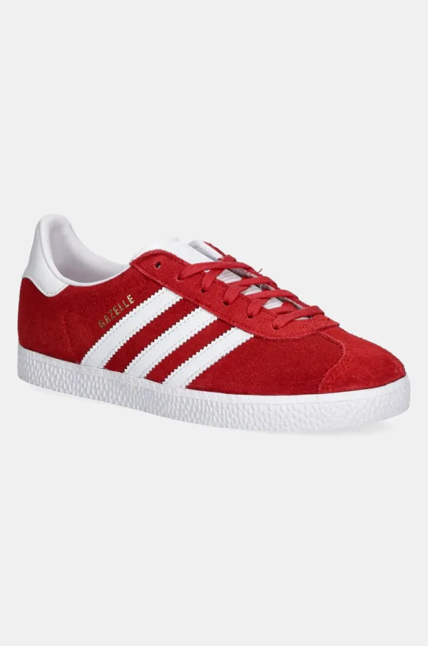adidas Originals Dječje tenisice od brušene kože adidas Originals GAZELLE boja: crvena, IF9804