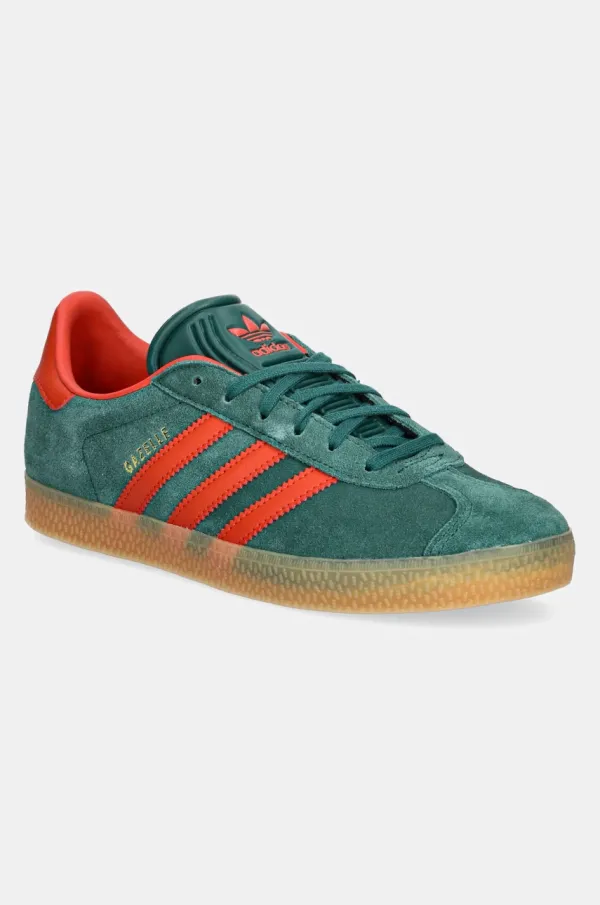 adidas Originals Dječje tenisice od brušene kože adidas Originals GAZELLE boja: zelena, IE8604
