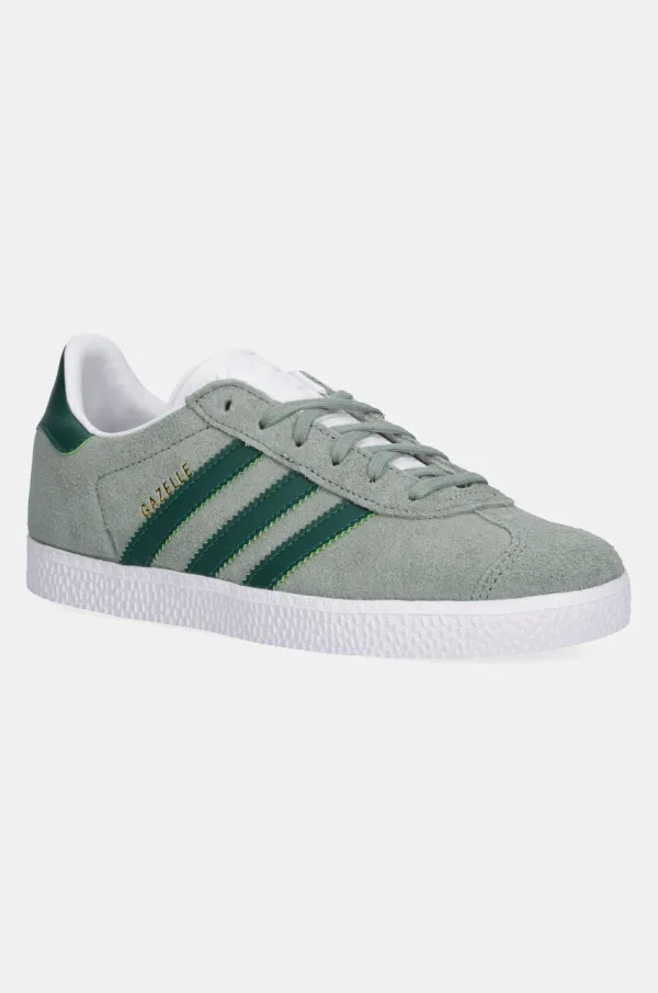 adidas Originals Dječje tenisice od brušene kože adidas Originals GAZELLE boja: zelena, JP5540