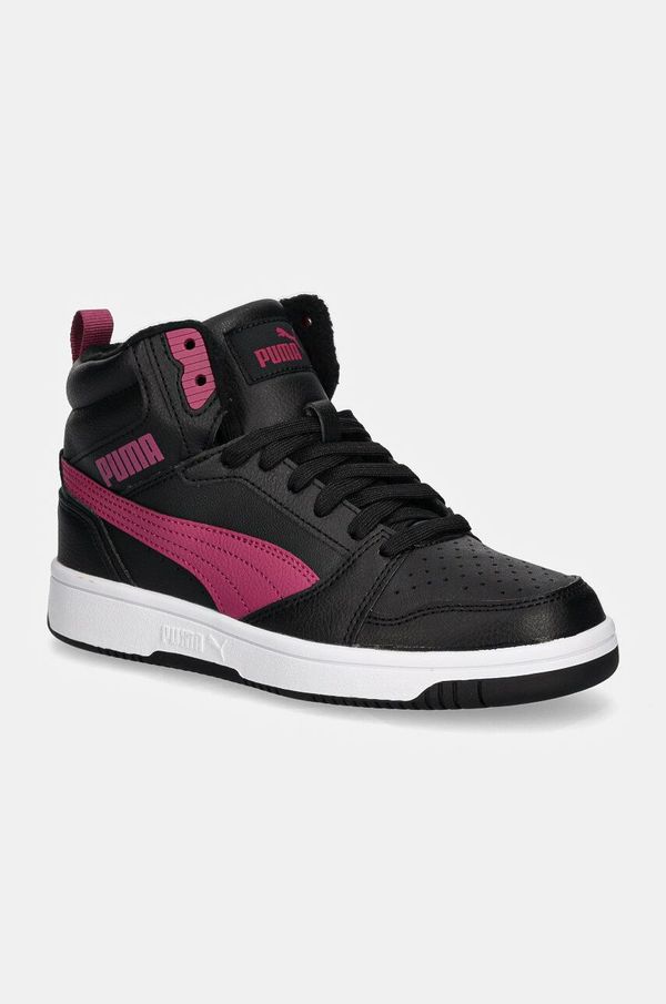 Puma Dječje tenisice Puma Rebound V6 Mid WTR boja: crna, 394685