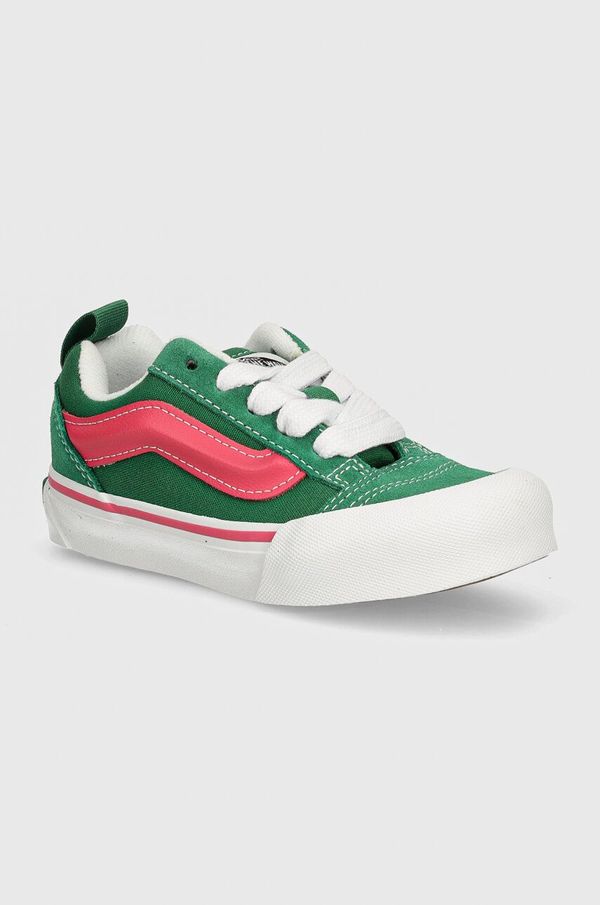 Vans Dječje tenisice Vans Knu Skool boja: zelena, VN000CYUBOC1