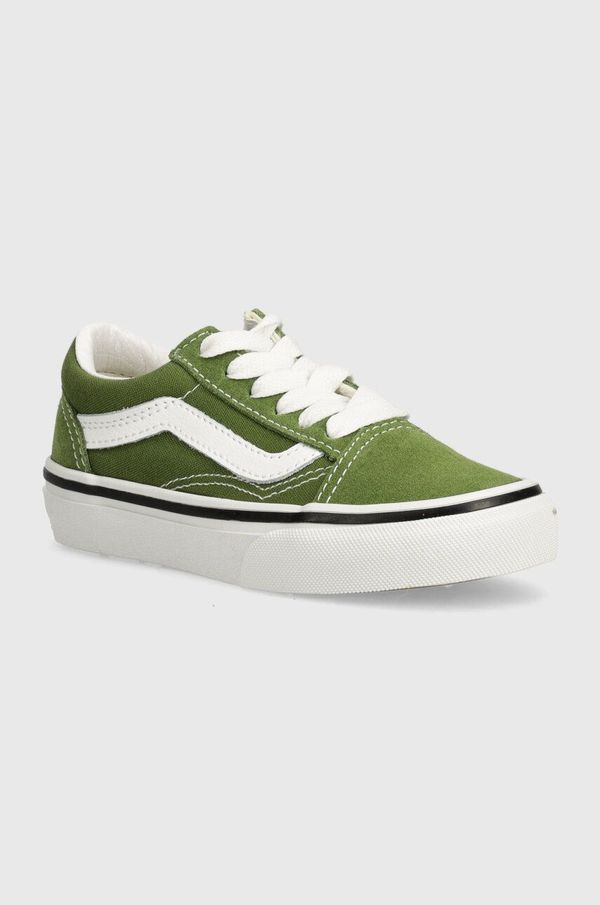 Vans Dječje tenisice Vans Old Skool boja: zelena, VN000CYVCIB1