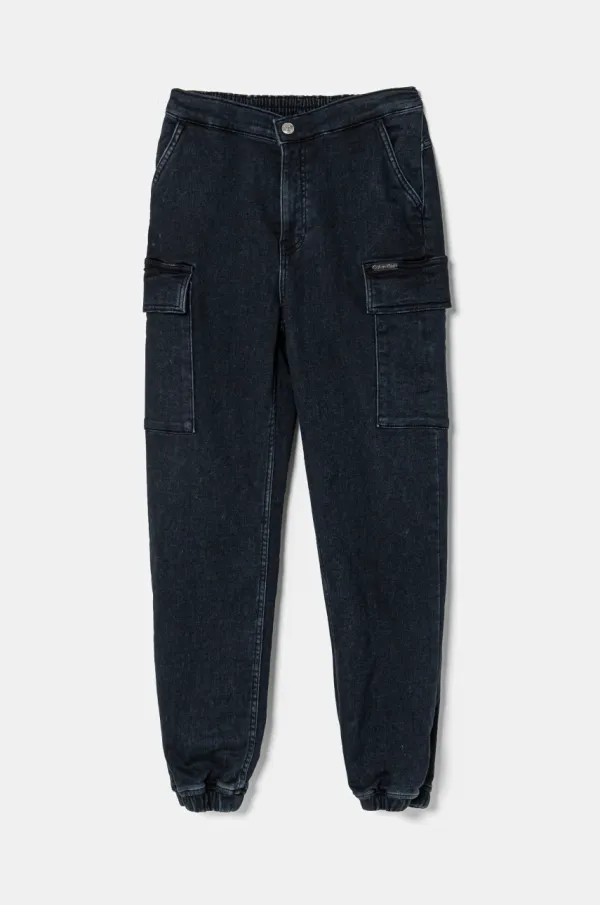 Calvin Klein Jeans Dječje traperice Calvin Klein Jeans DENIM JOGGER IB0IB02408