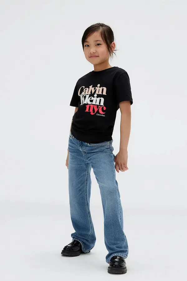 Calvin Klein Jeans Dječje traperice Calvin Klein Jeans HR WIDE LEG