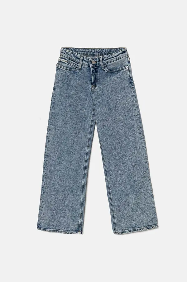 Calvin Klein Jeans Dječje traperice Calvin Klein Jeans MR WIDE LEG RELAXED SP BL