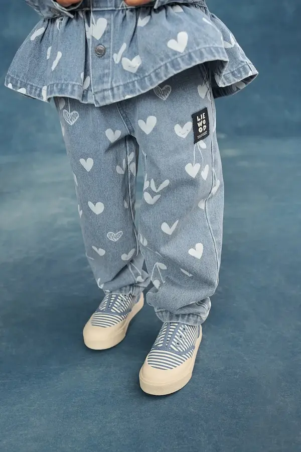 Liewood Dječje traperice Liewood Borris Printed Denim Pants
