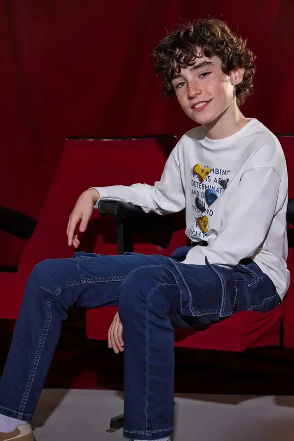 Mayoral Dječje traperice Mayoral soft denim jogger