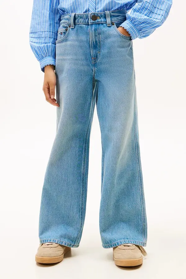 Tommy Hilfiger Dječje traperice Tommy Hilfiger MABEL WIDE
