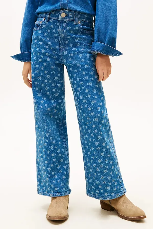 Tommy Hilfiger Dječje traperice Tommy Hilfiger MABEL WIDE