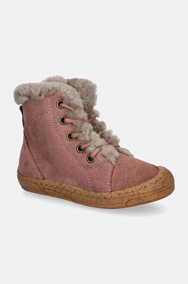 Froddo Dječje zimske cipele od brušene kože Froddo MINNI SUEDE LACES boja: ružičasta, G2110140