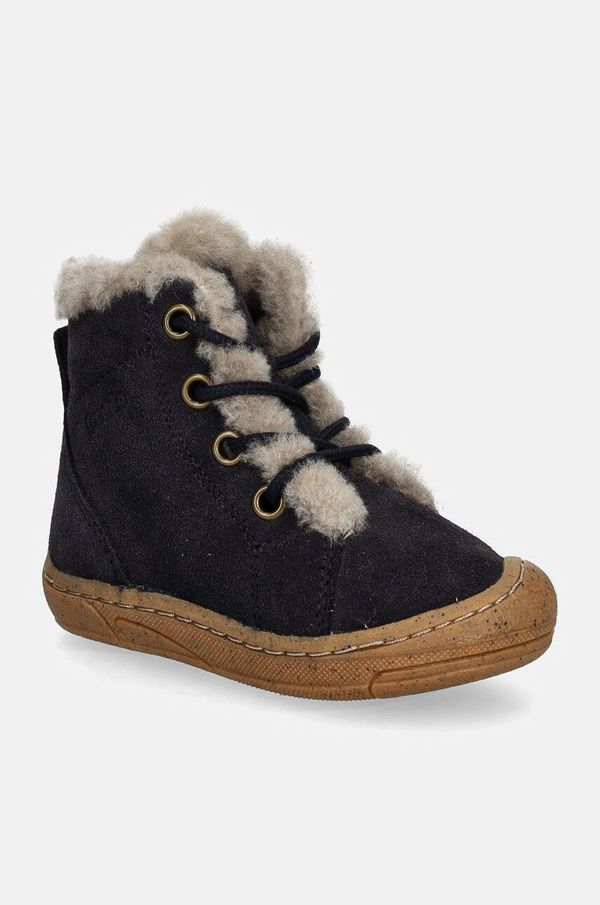 Froddo Dječje zimske cipele od brušene kože Froddo MINNI SUEDE LACES boja: tamno plava, G2110140