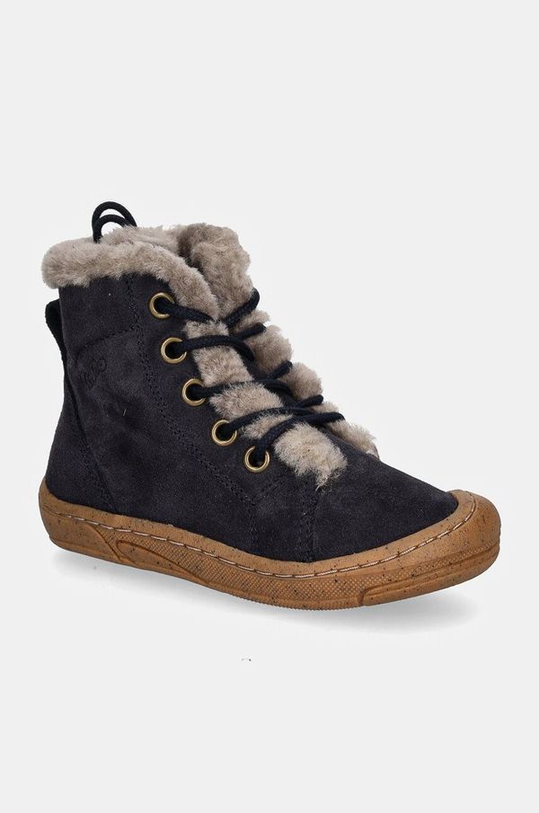 Froddo Dječje zimske cipele od brušene kože Froddo MINNI SUEDE LACES boja: tamno plava, G2110140