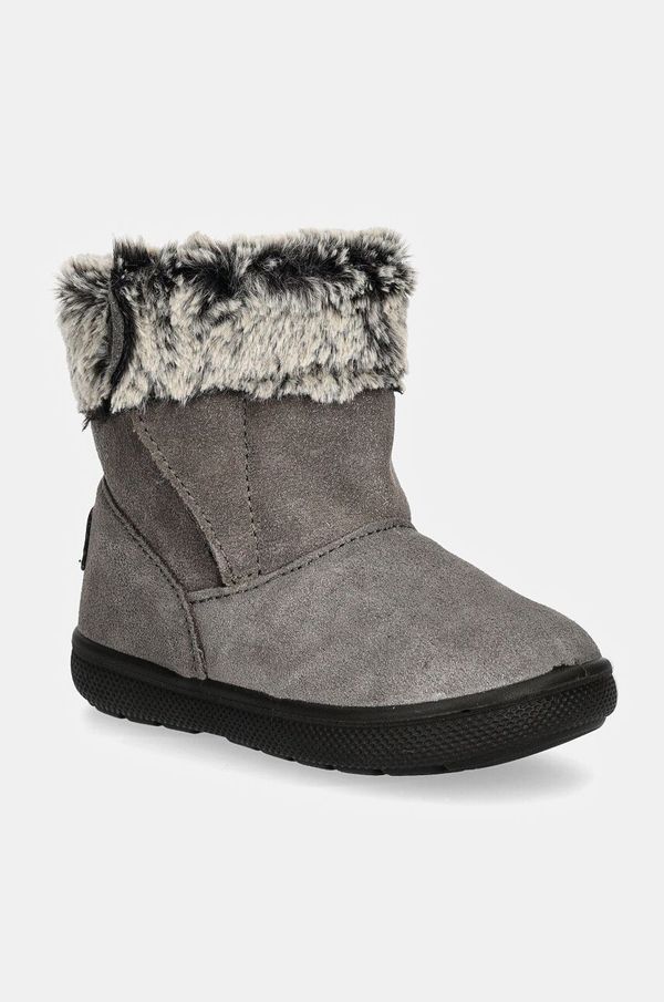 Primigi Dječje zimske cipele od brušene kože Primigi boja: siva, PSN 68507