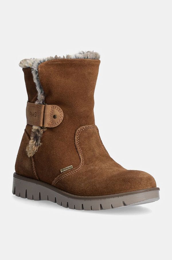 Primigi Dječje zimske cipele od brušene kože Primigi boja: smeđa, PROGT 68724
