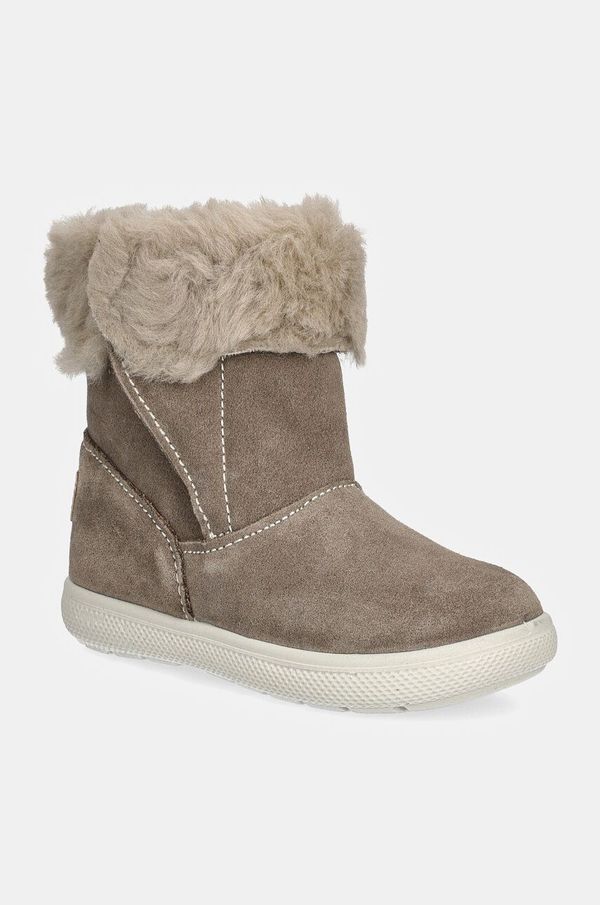 Primigi Dječje zimske cipele od brušene kože Primigi boja: smeđa, PSN 68507