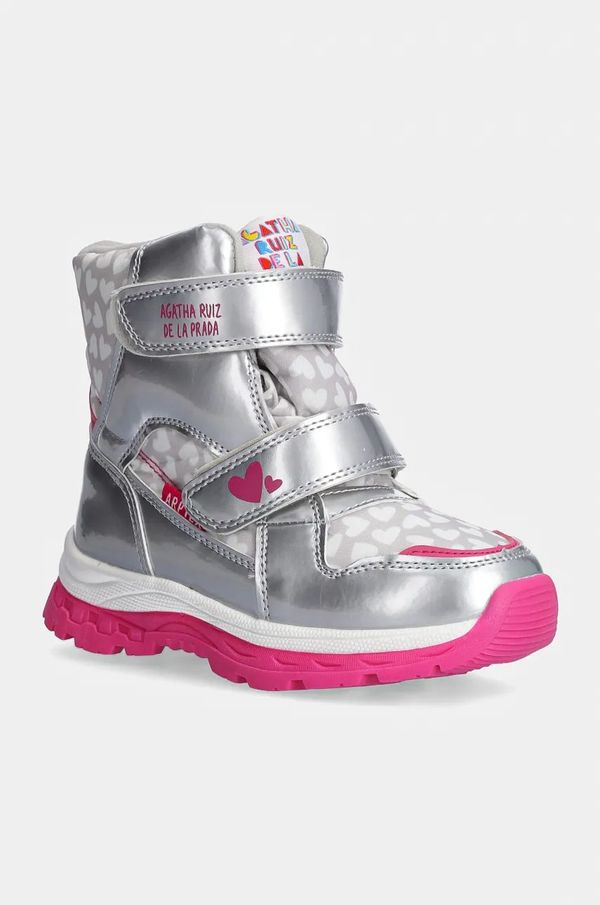Agatha Ruiz de la Prada Dječje zimske čizme Agatha Ruiz de la Prada boja: srebrna, 241990
