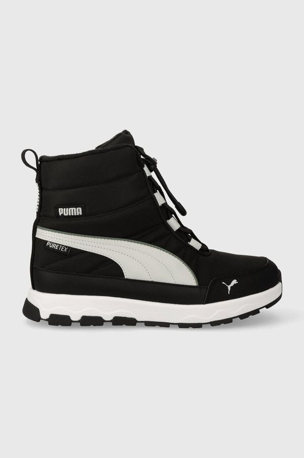 Puma Dječje zimske čizme Puma Evolve Boot Puretex Jr boja: crna
