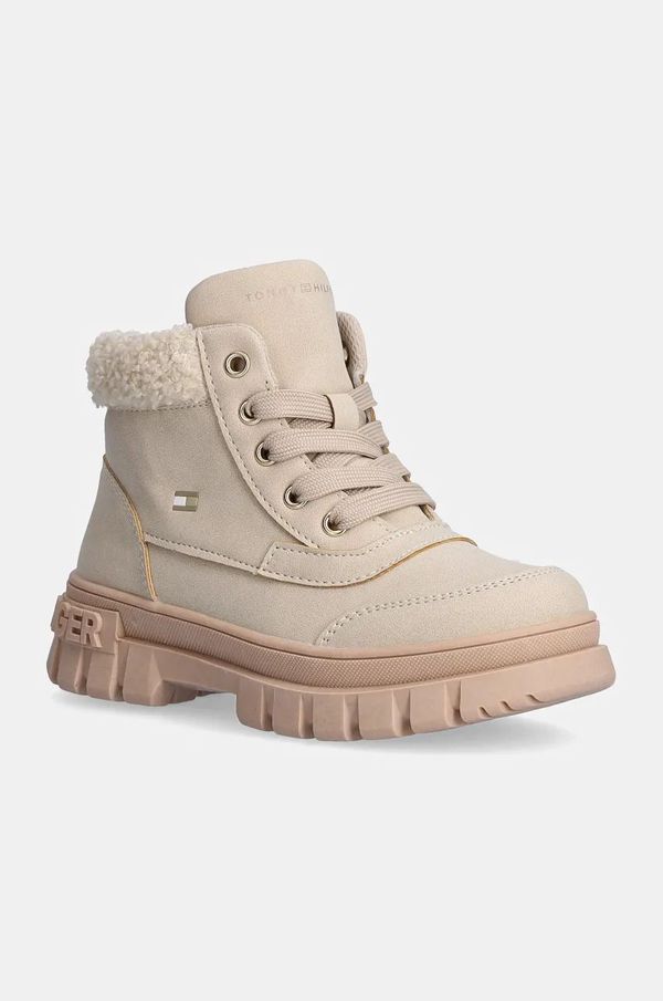 Tommy Hilfiger Dječje zimske čizme Tommy Hilfiger boja: bež, T1A5-33597