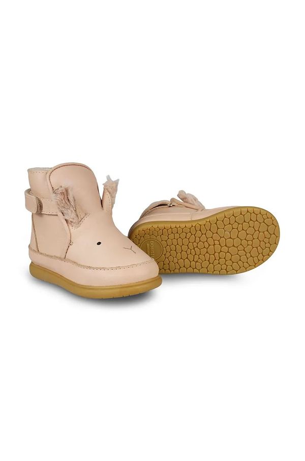 Donsje Dječje zimske kožne cipele Donsje Dubu Exclusive Shoes Fluffy Bunny boja: narančasta, 1500502