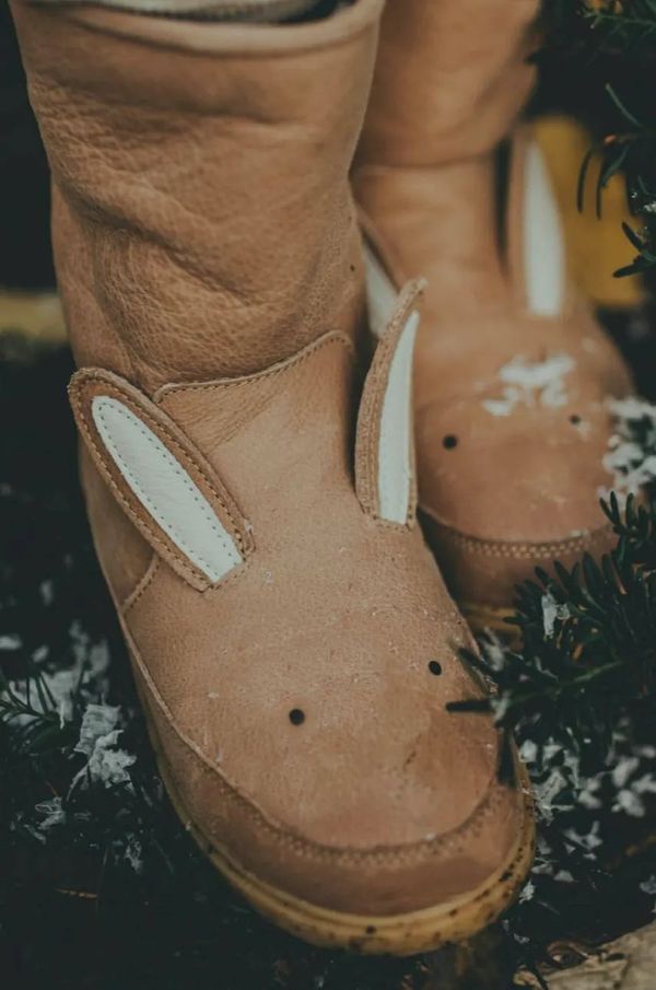 Donsje Dječje zimske kožne cipele Donsje Wadudu Classic Boots Bunny boja: bež, 2022002