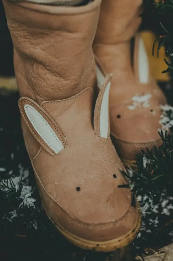 Donsje Dječje zimske kožne cipele Donsje Wadudu Classic Boots Bunny