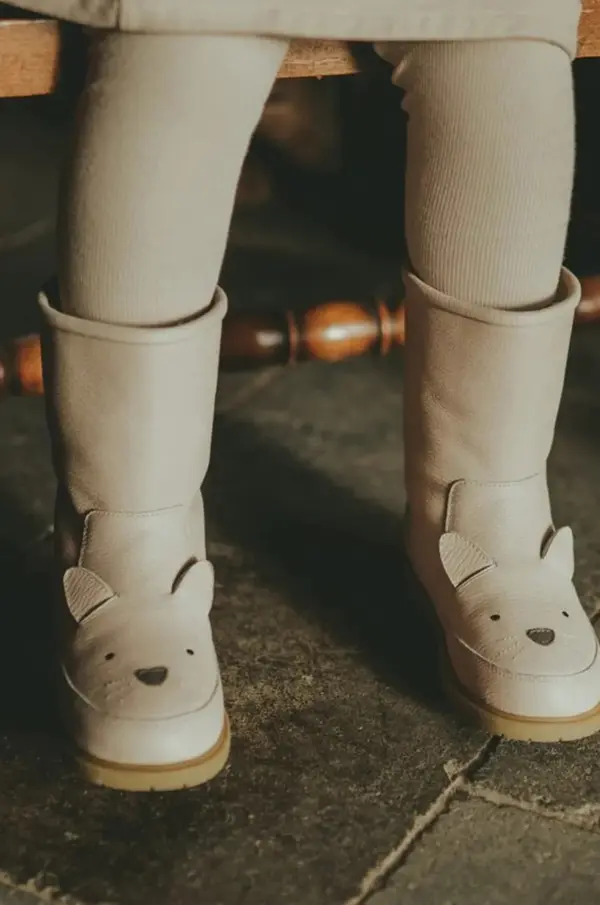 Donsje Dječje zimske kožne cipele Donsje Wadudu Classic Boots Cat