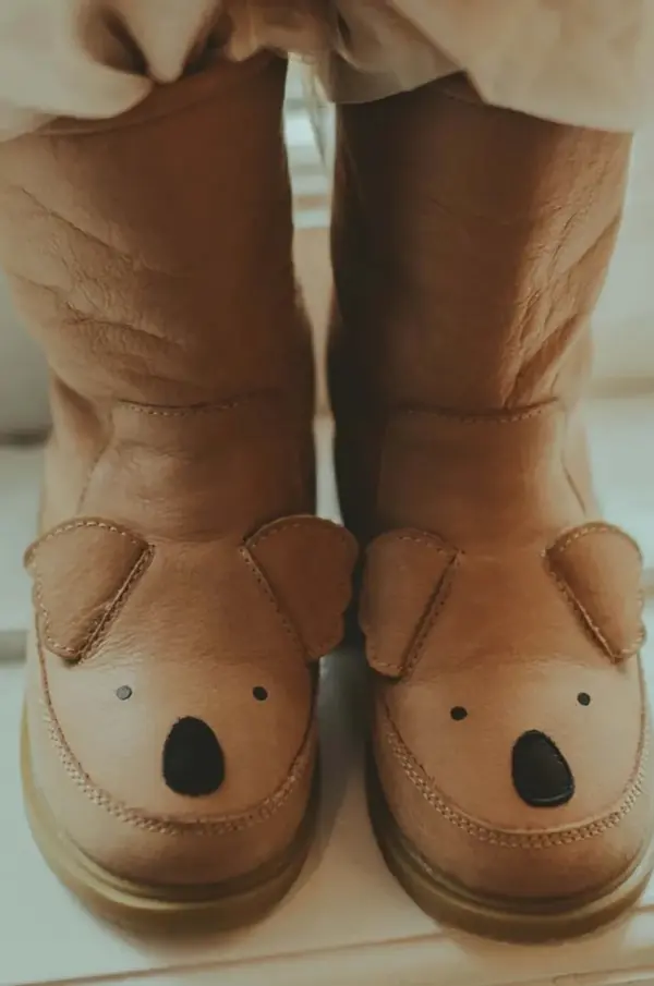 Donsje Dječje zimske kožne cipele Donsje Wadudu Classic Boots Koala